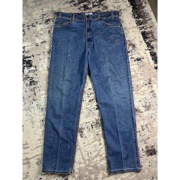 Levi's Strauss Signature 540 Relaxed Fit Jeans 38 x 32 Wrinkle Free Purple Tag - Picture 1 of 12